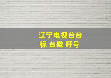 辽宁电视台台标 台徽 呼号